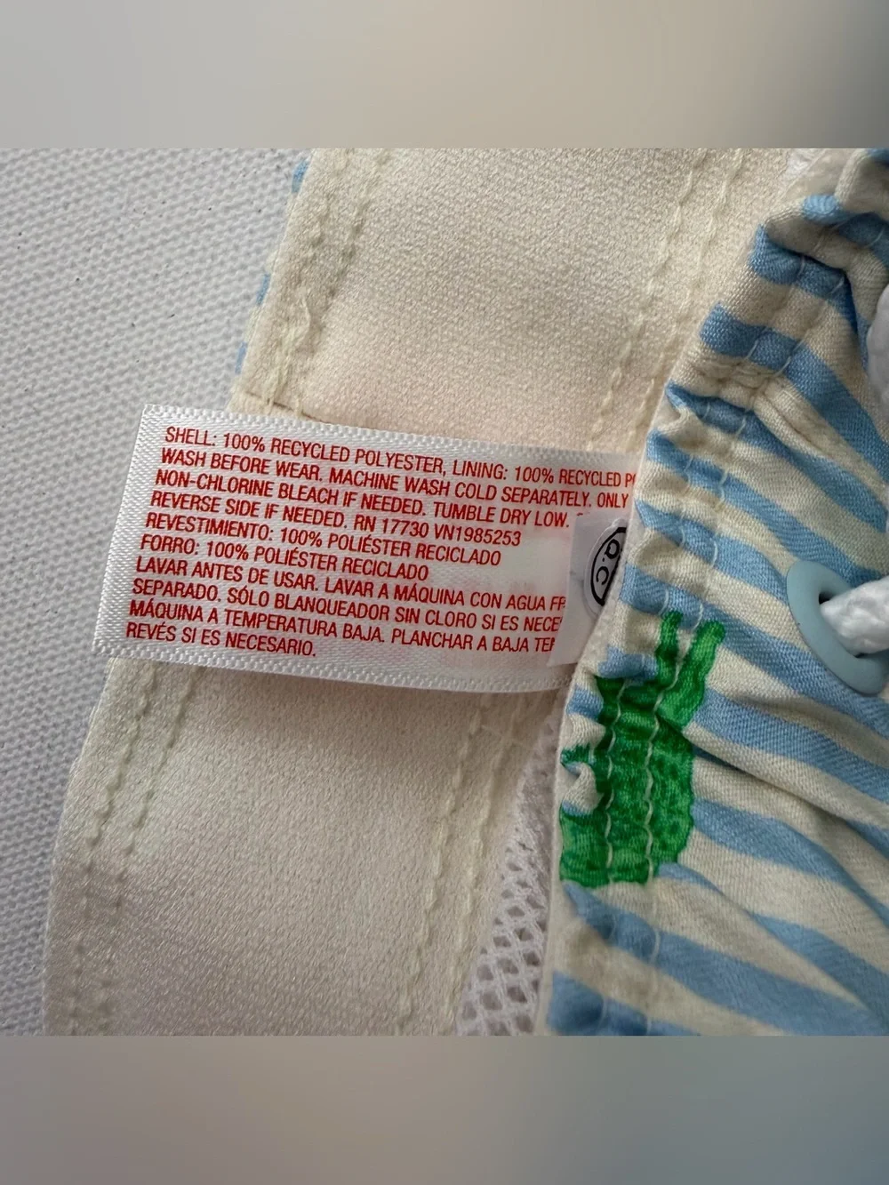 Cat & Jack Boys Swim Trunks with Alligator Print Size M (8) HUSKY